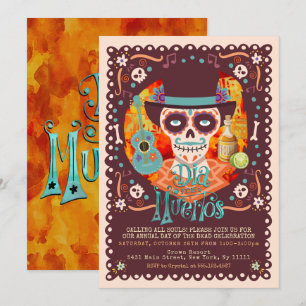 Invitation Dia de los Muertos, Crânes en Sucre