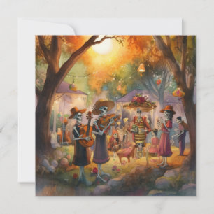 Invitation "Dia de los Muertos", Harmonie dans le cimetière