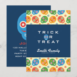 Invitation Dia De Los Muertos. Jour des morts. Crânes à sucre