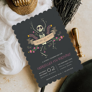 Invitation Día de los Muertos Theme Anniversaire de enfant Pa
