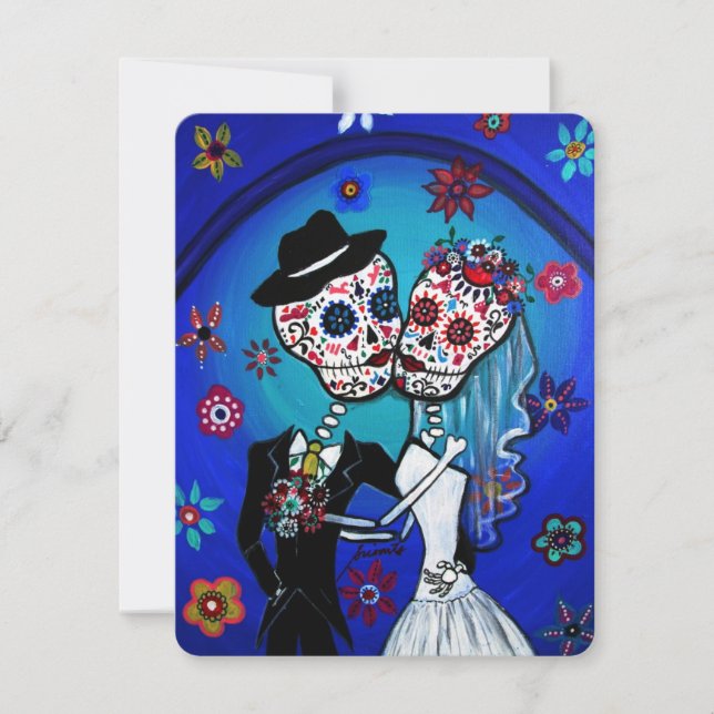 INVITATION DIA DE LOS MUERTOS WEDDING (Devant)