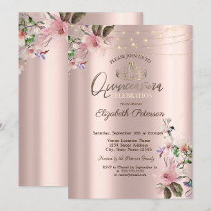 Invitation Diadème,Guirlandes Lumineuses Fleurs de Printemps