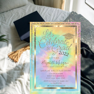 Invitation Diamants de capuchon de fin d'études Étoiles Tie D