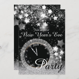 Invitation Diamond Bling New Year's Eve Party