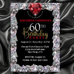 Invitation Diamond Glam 60e anniversaire<br><div class="desc">Sparkly Diamond Glam 60e Anniversaire Invitation Pour Femmes. Il Est Facile De Changer L'Exemple De Texte En Vous Propre En Cliquant Sur Personnaliser. Cliquez Sur Personnaliser/Modifier Avec L'Outil De Création Pour Modifier Le Type De Police, La Couleur De Police, La Taille De Police, Ou Pour Ajouter/Supprimer/Modifier Le Texte Ou Les...</div>