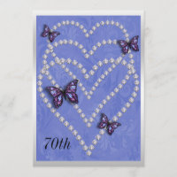 Diamond Hearts & Butterflies 70e anniversaire