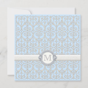 Invitation Diamonds & dentelle, Wedding shower des couples