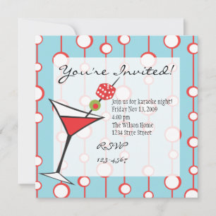 Invitation Dice Martini