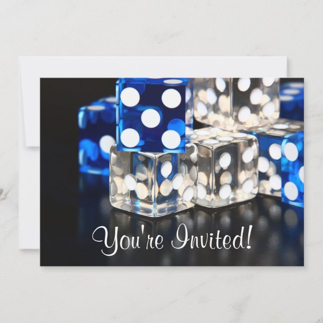 Invitation Dice Party (Devant)