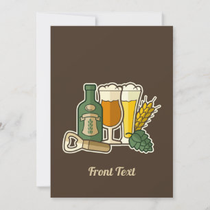 Invitation d'icônes de bière