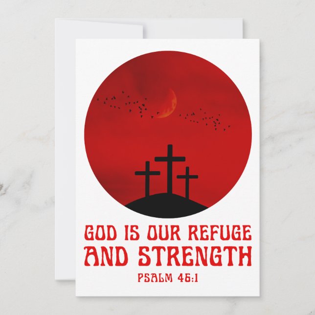 Invitation Dieu est notre refuge et notre force (Devant)