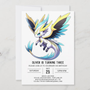 Invitation Digital Happy Dragon Anniversaire