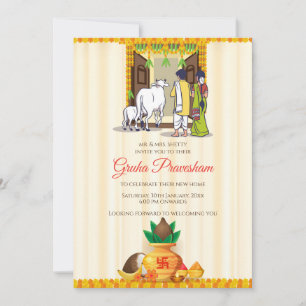 Invitation digitale indienne Telugu