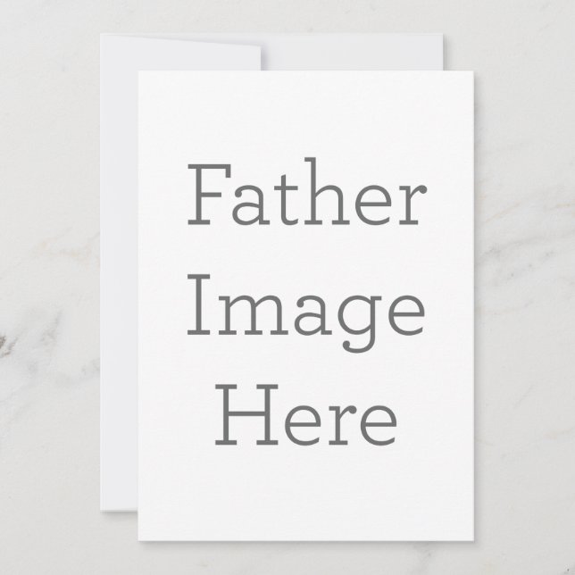 Invitation d'image père personnalisée (Devant)
