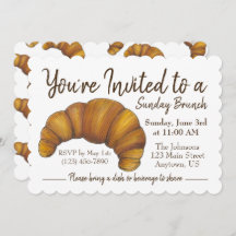 Dimanche Brunch Petit déjeuner Flaky Croissant Pât