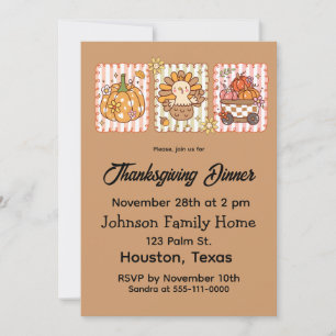 Invitation Dinde de Thanksgiving jusqu'à ce que vous titubiez