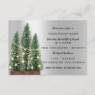 Invitation Dîner Arbre de Noël de Noël