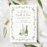 Invitation Dîner avec la main de Whimsical<br><div class="desc">Faire-part de mariage de dîner illustré à la main</div>