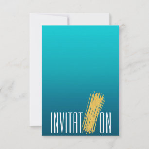 Invitation Dîner Cuisine Party Italien Spaghetti Aquatique