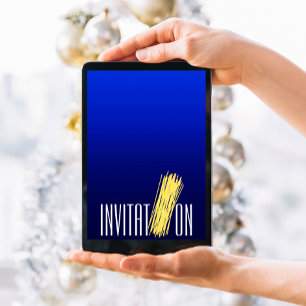 Invitation Dîner Cuisine Party Italien Spaghetti Marine