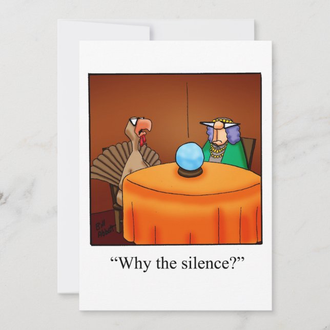 Invitation Dîner d'action de grâces amusant (Devant)