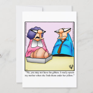 Invitation Dîner d'action de grâces amusant