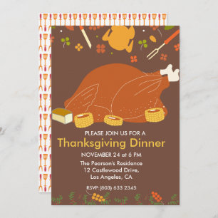 Invitation Dîner d'action de grâces en Turquie