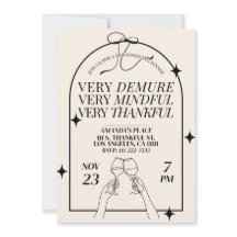 Dîner d'action de grâces très dépourvu