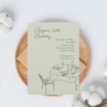 Invitation Dîner d'anniversaire vert pour 30ème anniversaire<br><div class="desc">Présentez notre "Dîner d'anniversaire pour 30e Invitation de fête d'anniversaire" - le choix parfait pour commencer votre célébration d'étape! Célébrez en style : Que vous planifiez votre propre bash de 30e anniversaire ou organisiez une fête surprise pour un proche, cette invitation prépare le terrain pour une soirée remarquable. Cadre de...</div>