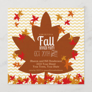 Invitation Dîner de automne