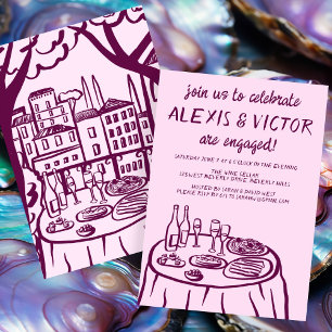 Invitation Dîner de balcon Whimsy sur mesure