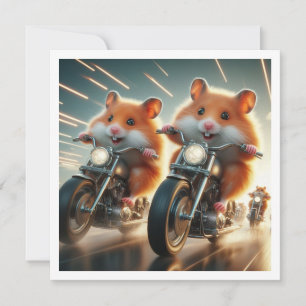 Invitation Dîner de Hamster amusant, Hamster