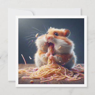 Invitation Dîner de Hamster amusant, Hamster