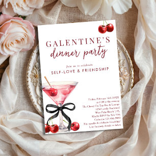 Invitation Dîner de la Galentine au Martini Cerise à l'Arc No