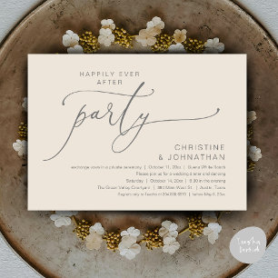 Invitation Dîner de Mariage Dansant Heureux Pour Toujours