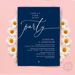 Invitation Dîner de Mariage Dansant Pour Toujours Heureux