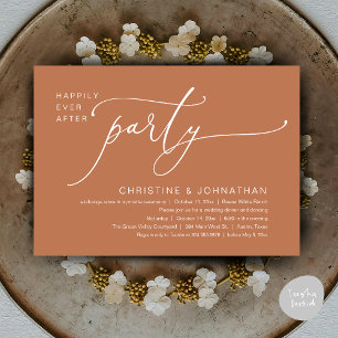 Invitation Dîner de mariage et soirée dansante dans un bonheu