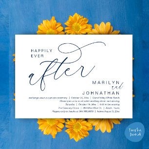 Invitation Dîner de mariage et soirée dansante pour toujours