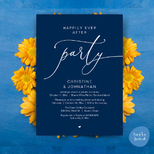 Invitation Dîner de mariage et soirée dansante pour une fin h