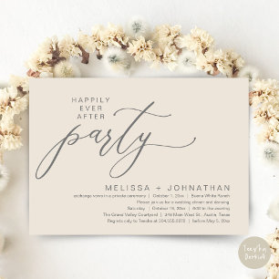Invitation Dîner de Mariage Intime et Romantique