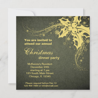 Invitation Dîner de Noël