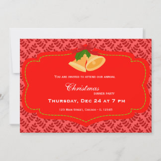Invitation dîner de Noël