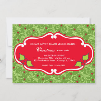 Invitation Dîner de Noël