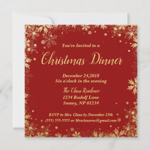 Invitation Dîner de Noël