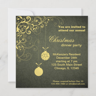 Invitation Dîner de Noël
