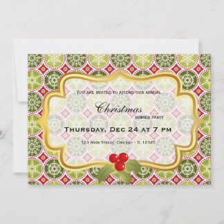 Invitation dîner de Noël