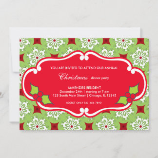 Invitation Dîner de Noël