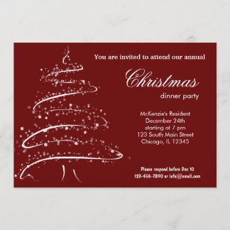 Invitation dîner de Noël