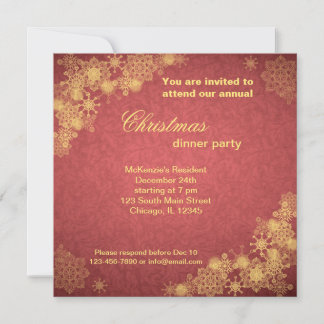 Invitation Dîner de Noël