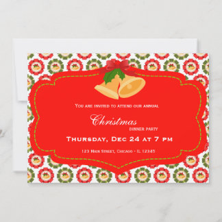 Invitation dîner de Noël